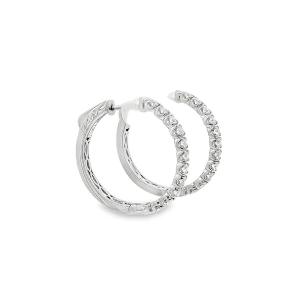 Diamond Hoop Earrings