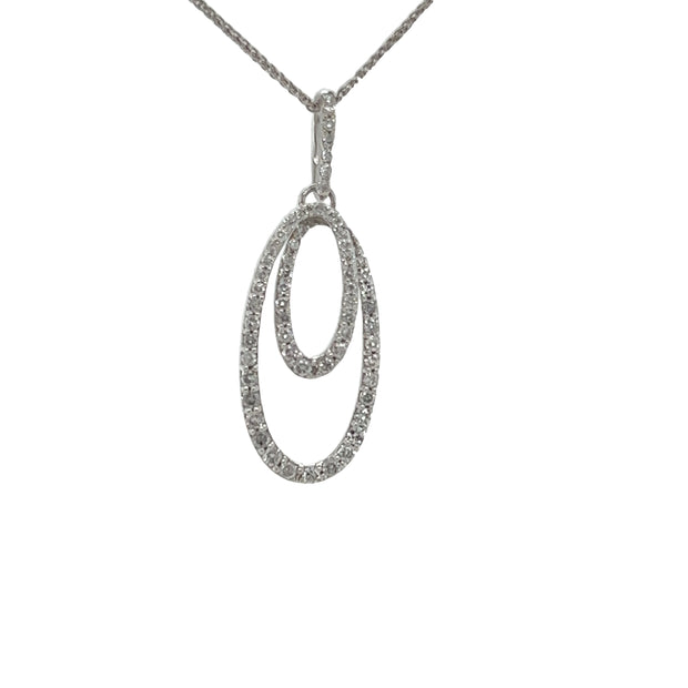 Diamond Double Loop Necklace