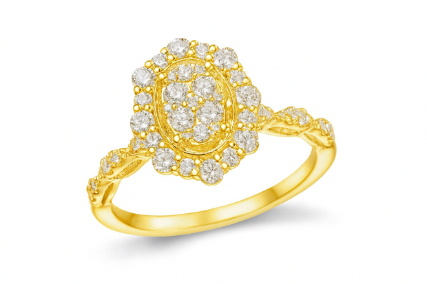 Diamond Cluster Ring