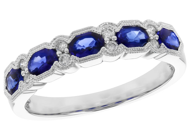 Sapphire & Diamond Band