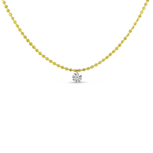 Single Dashing Diamond Necklace
