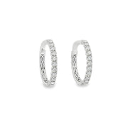 Diamond Hoop Earrings