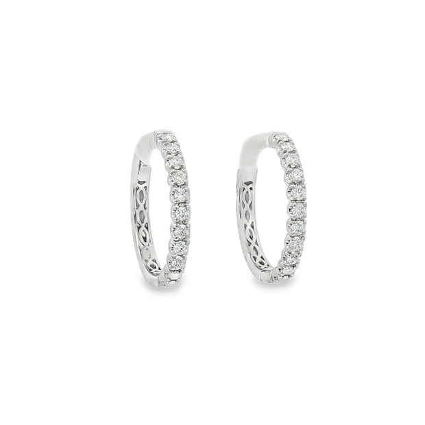 Diamond Hoop Earrings