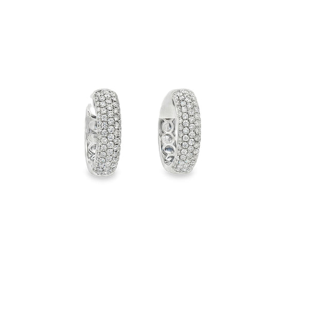 Diamond Hoop Earrings
