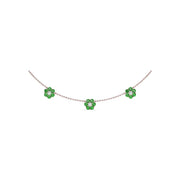 Magnolia Emerald and Diamond Necklace