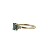 1.62 Montana Sapphire & Diamond Ring
