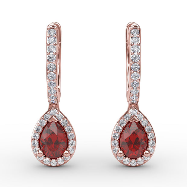 Petite Teardrop Hoop Earrings