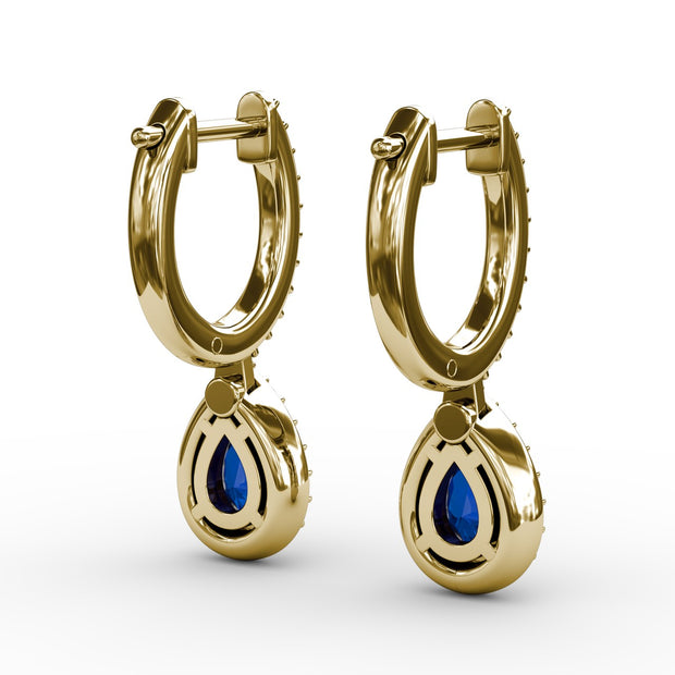 Petite Teardrop Hoop Earrings