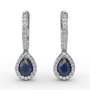 Petite Teardrop Hoop Earrings
