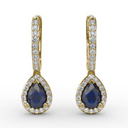 Petite Teardrop Hoop Earrings