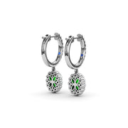 Dazzling Emerald and Diamond Drop Earrings