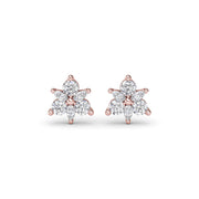 Trio Stud Diamond Earrings