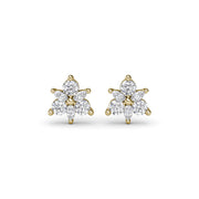 Trio Stud Diamond Earrings