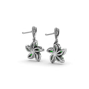 Emerald and Diamond Catalina Drop Earrings