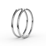 4.32ct Diamond Hoop Earrings