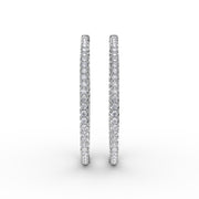 4.32ct Diamond Hoop Earrings