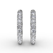 .6ct Diamond Hoop Earrings