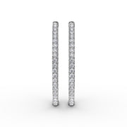 3.6ct Diamond Hoop Earrings