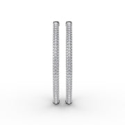 Pavé Diamond Hoop Earrings