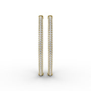 Pavé Diamond Hoop Earrings