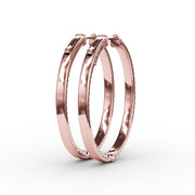 Knife Setting Diamond Hoop