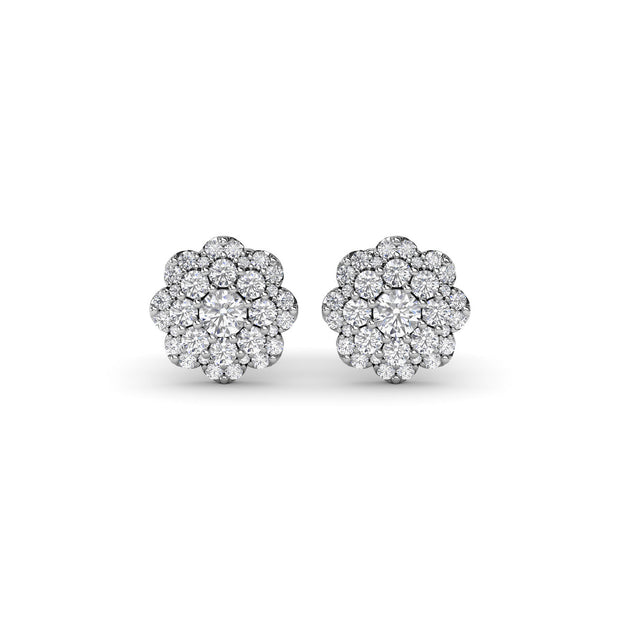 Magnolia Diamond Stud Earrings