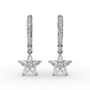 Catalina Diamond Star Drop Earrings