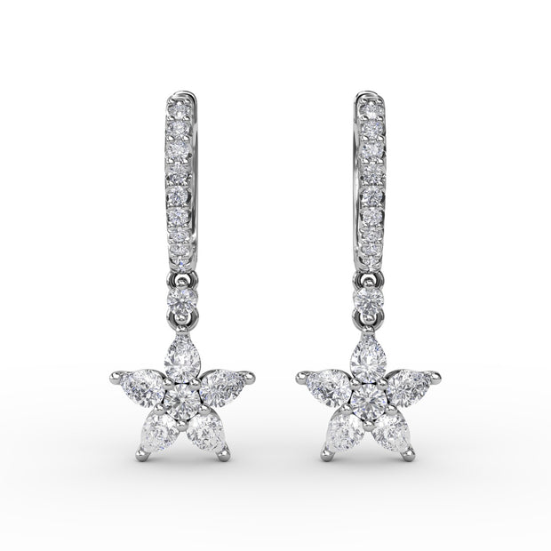 Catalina Diamond Star Drop Earrings