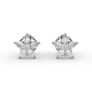 Catalina Diamond Star Stud Earrings