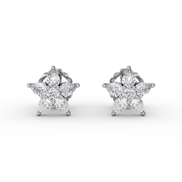 Catalina Diamond Star Stud Earrings