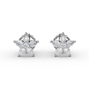 Catalina Diamond Star Stud Earrings