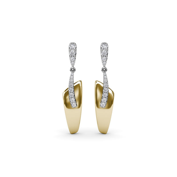 Sylk Contemporary Drop Earrings
