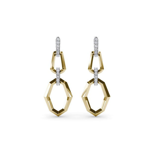 Lynq Geometric Drop Earrings