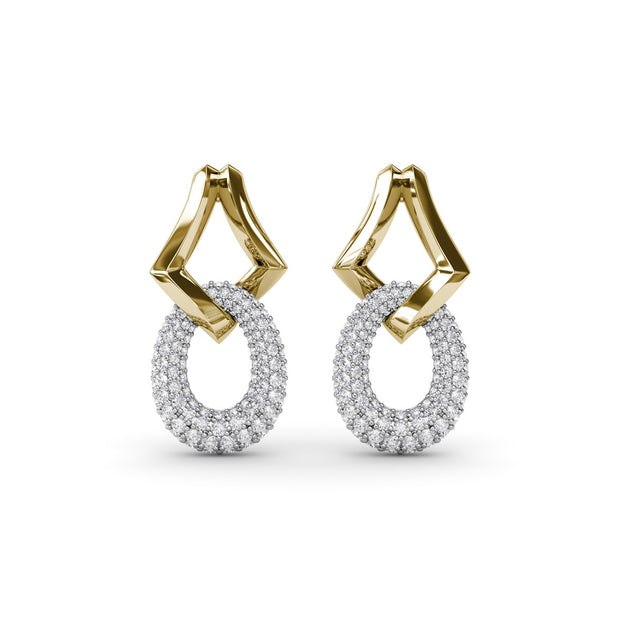 Lynq Oval Drop Earrings