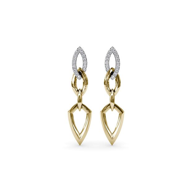 Lynq Pointed Drop Earrings