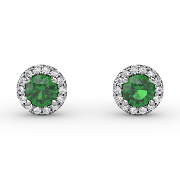 Dazzling Brilliant Cut Stud Earrings