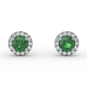 Dazzling Brilliant Cut Stud Earrings