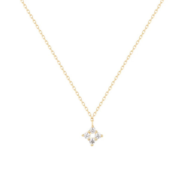 Dainty  Diamond Drop Necklace