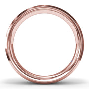Sandblast Finish Bevel Edge Mens Band