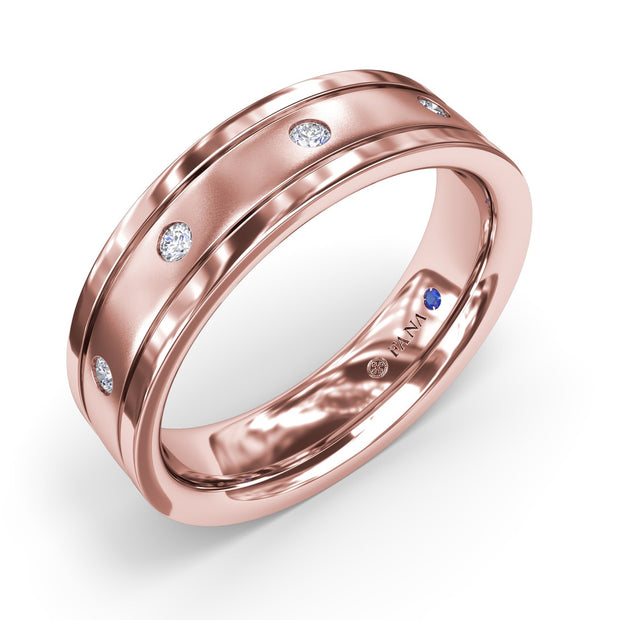 Sandblast Finish Mens Band