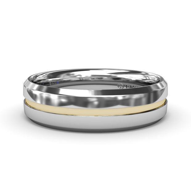 High Polish Bevel Edge Mens Band