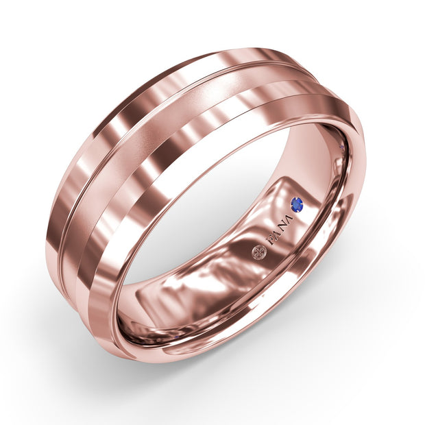 Sandblast Finish Mens Band