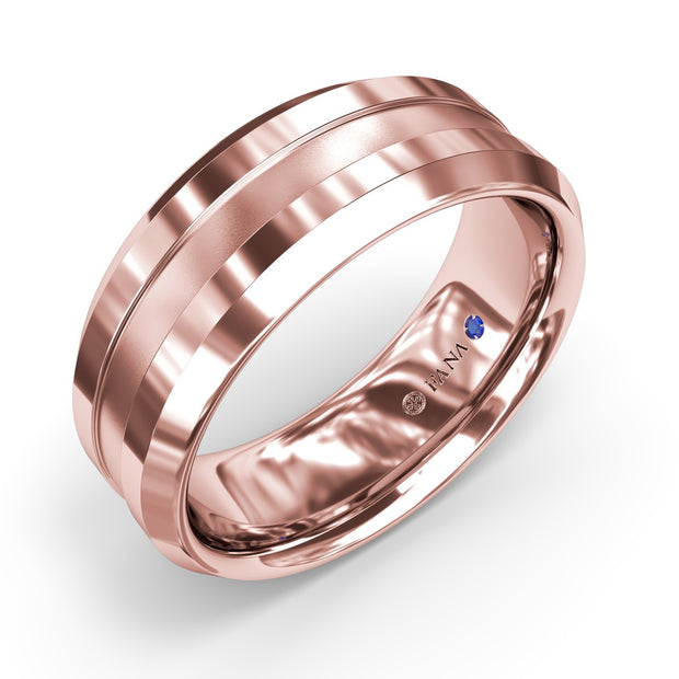 Sandblast Finish Mens Band
