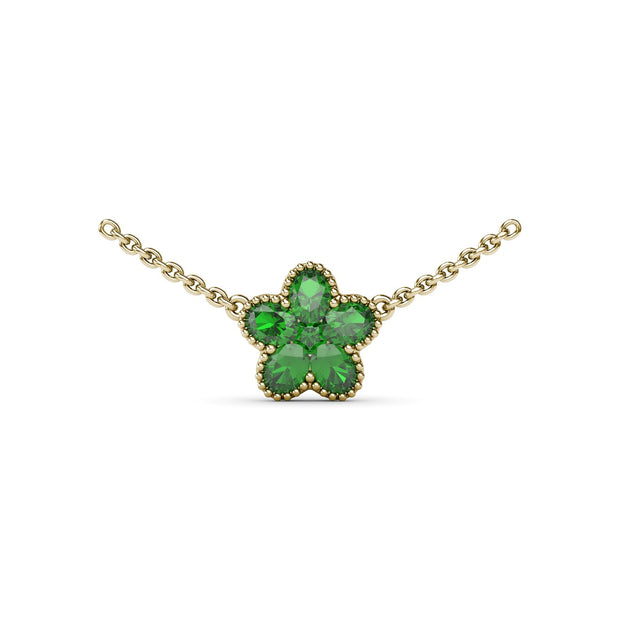 Emerald Magnolia Necklace