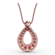 Steal The Spotlight Ruby and Diamond Pendant
