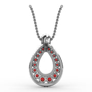 Steal The Spotlight Ruby and Diamond Pendant