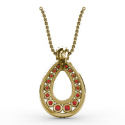 Steal The Spotlight Ruby and Diamond Pendant