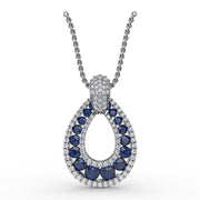 Steal The Spotlight Sapphire and Diamond Pendant