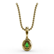 Statement Emerald and Diamond Pendant