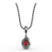 Statement Ruby and Diamond Pendant